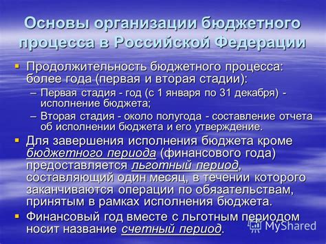 Важность бюджетного процесса для организации