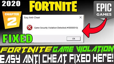 Что делать, если удален Easy Anti-Cheat в Fortnite?